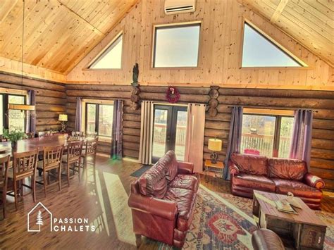 le bellevue log wood spa mandeville cottage rental
