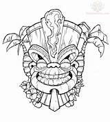 Tiki Taino Totem Maori Rican Maske Tatouage Tatoo Hawaiianisches Samoan Polynesian Kittybabylove Paintingvalley Skull Tattoosandmoree Tribaux Tendance Flashmag Tatouages Manchon sketch template