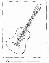 Guitar Coloring Music Kids Pages Worksheet Sheets Activities Drawing Outline Printable Guitars Acoustic Clipart Printables Colouring Kindergarten Preschool Crawfish Shape sketch template
