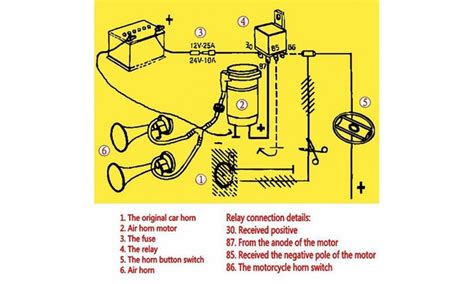 air horn diagram wiring