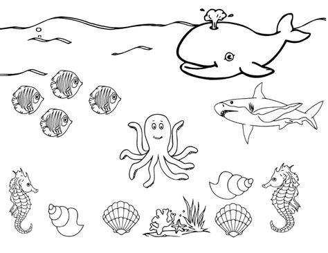 ocean  printable coloring page  printable coloring pages  kids