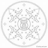 Mandala Eule Tiere Mandalas Artus Downloaden Kategorien Verwandte sketch template