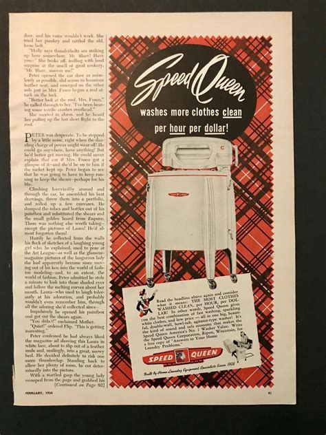 speed queen washing machine advertisement    etsy speed queen washing machine