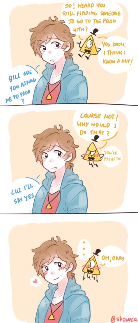 anonymous said will you ever draw a shy bill asking dipper to prom that s like the cutest