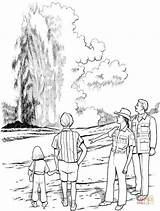 Coloring Yellowstone Pages Geyser National Park Niagara Falls Drawing Printable Kids Iceland Supercoloring Online Color Garden Designlooter Corner Dover Publications sketch template