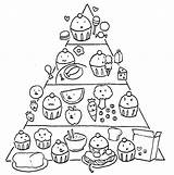 Coloring Pages Pyramid Food Worksheet Popular Online Library Clipart Colornimbus Coloringhome sketch template