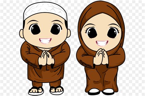 muslim islam kartun gambar png