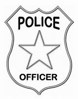 Badge Officer Badges Sheriff sketch template