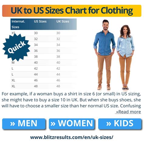 uk   sizes charts women men kids clothes sizes