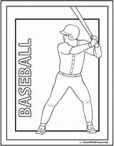 Baseball Coloring Pages Batter Printable Color Print Sports Pdf Preschool Star Player Colorwithfuzzy sketch template