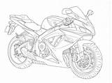 Coloring Motorcycle Drawing Pages Sketch Bike Motorrad Pencil Drawings Choose Board sketch template