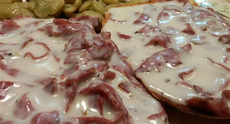 creamed chipped beef  toast  south   mouth