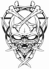 Skull Tattoo Stencils Tattoos Stencil Designs Evil Army Diggers Bones Military Skulls Choose Board sketch template