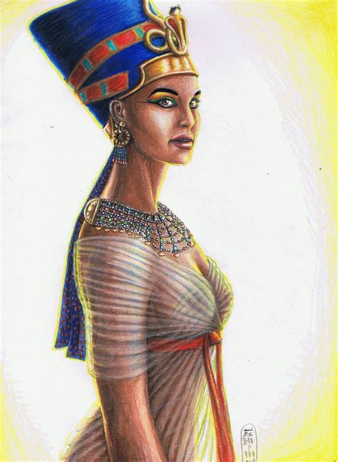 the queen by myworld1 on deviantart queen nefertiti art egyptian