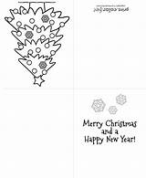 Christmas Card Cards Coloring Color Printable Tree Print Pages Kids Greeting Xmas Holiday Funny Merry Template Own Colour Printcolorfun Choose sketch template