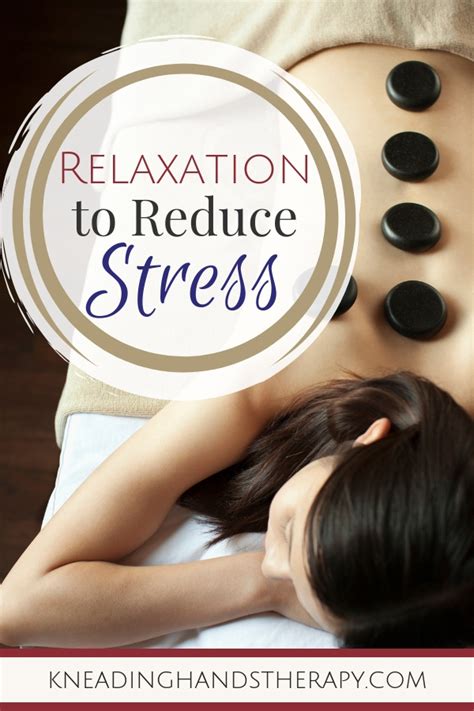 relaxation techniques to reduce stress kneading hands