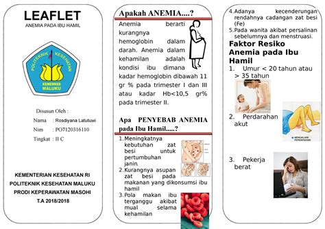 Contoh Leaflet Nutrisi Pada Ibu Hamil Leaflet Nutrisi