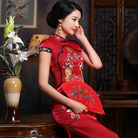 chinese qipao wedding dress modern qipao dress long sleeve