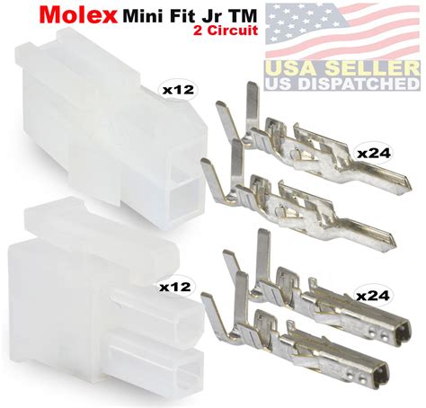 molex  pin connector lot  matched sets   awg  pins mini fit jr ebay