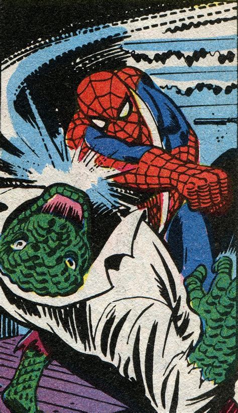 Spider Man Vs Lizard Art By John Romita John Buscema