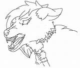 Wolf Angry Lineart Amber Ly Deviantart Deviant sketch template