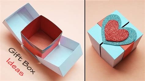 How To Make A Paper T Box With Lid Diy T Box Ideas Hing T
