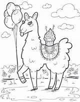 Llama Grosenick Candice Scyapinc sketch template