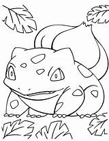 Bulbasaur Coloring Pages Pokemon Color Template Erba sketch template