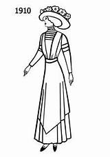 Fashion 1910 Edwardian Dress Wedding Era Choose Board Bride Late Groups Drawings sketch template