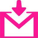 deep pink gmail login icon  deep pink mail icons