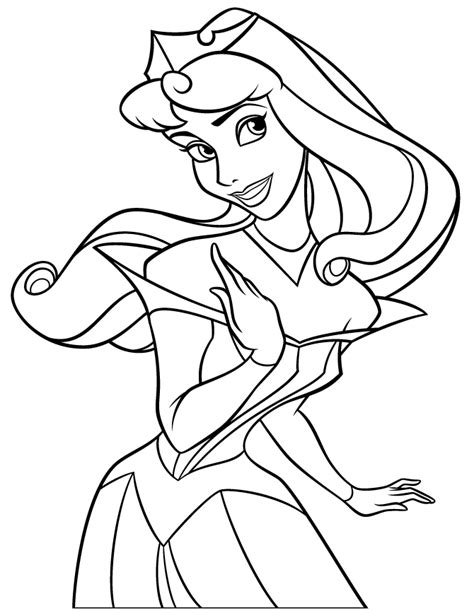 beautiful princess aurora  girls coloring page   coloring pages