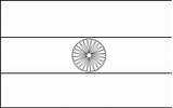 Flag India Coloring Flags Drawings Popular Coloringhome sketch template