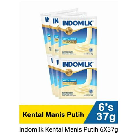 Jual Indomilk Susu Kental Manis Kemasan Sachet 37gx6gr Indonesia Shopee