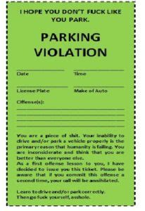 fake parking ticket templates printable  template republic