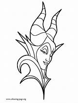 Maleficent Coloring Disney Pages Face Clipart Printable Beauty Sleeping Villans Colouring Villains Coloring4free Drawing Color Princess Kids Descendants Fun Outlines sketch template