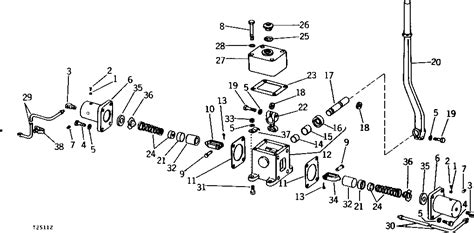 bulldozer   manual winch hydraulic controls  epc john deere