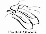 Shoes Ballet Drawing Coloring Pointe Getdrawings Shoe Dance sketch template