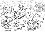 Coloring Farm Pages Animals Getdrawings sketch template