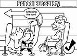 Coloring Pages Safety Bus School Colouring Medium Rules Face Front Resolution Template Buses sketch template