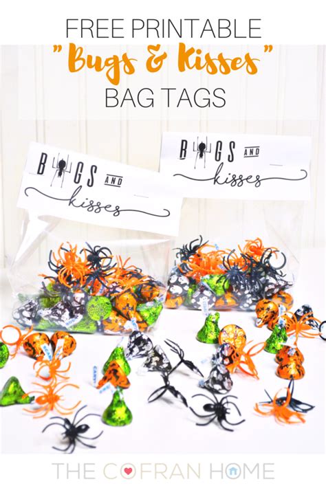 bugs  kisses  printable tag printable templates