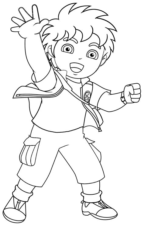 boy characters  printable coloring pages