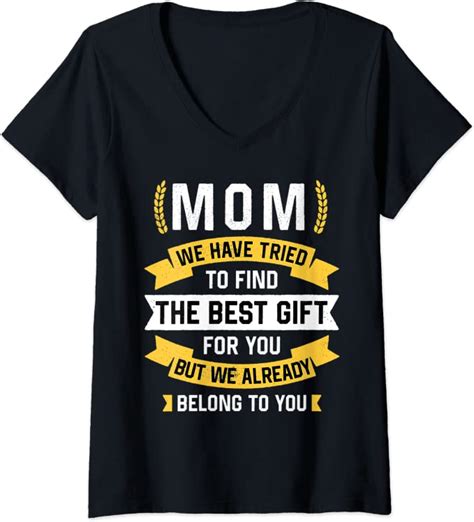 womens funny mothers day tee mom from daughter son for