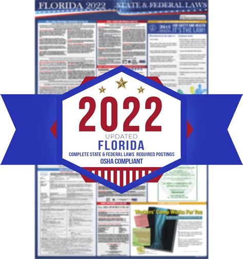 buy  florida state  federal labor laws poster osha workplace