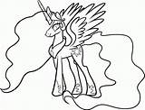 Coloring Pony Little Celestia Pages Princess Cadence Rarity Draw Mlp Printable Drawing Color Part Getdrawings Getcolorings Popular Colorings Coloringhome Print sketch template