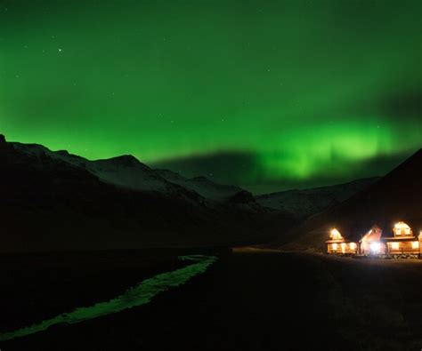reykjavik iceland turns  lights   northern lights