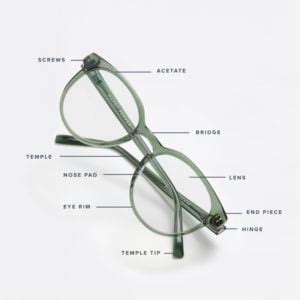 parts  glasses  glasses anatomy guide warby parker