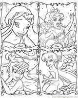 Coloring Disney Pages Fairies Fairy Printable Print Color Tinkerbell Rainbow Magic Kids Cartoons Jr Pixie Coloringhome Hollow Colouring Book Sheets sketch template