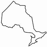 Ontario Outline Map Canada Projects sketch template