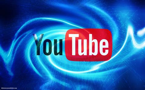 blau abstrakten youtube wallpaper mit logo hd hintergrundbilder