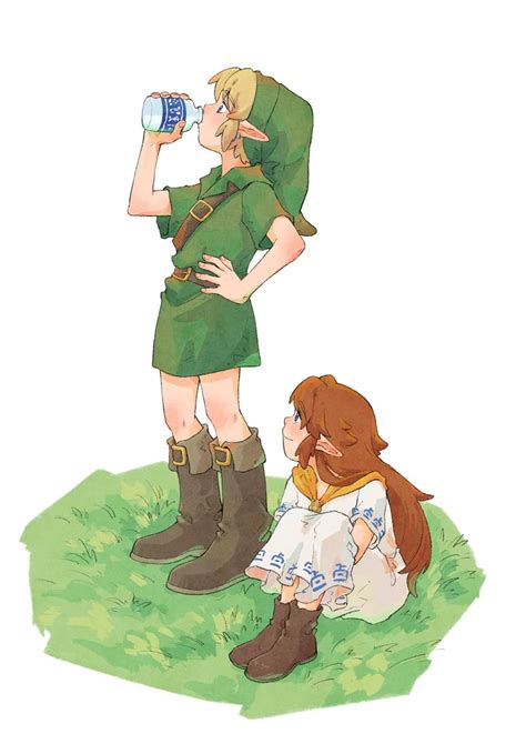 link and romani the legend of zelda and 1 more drawn by yangyaozigo